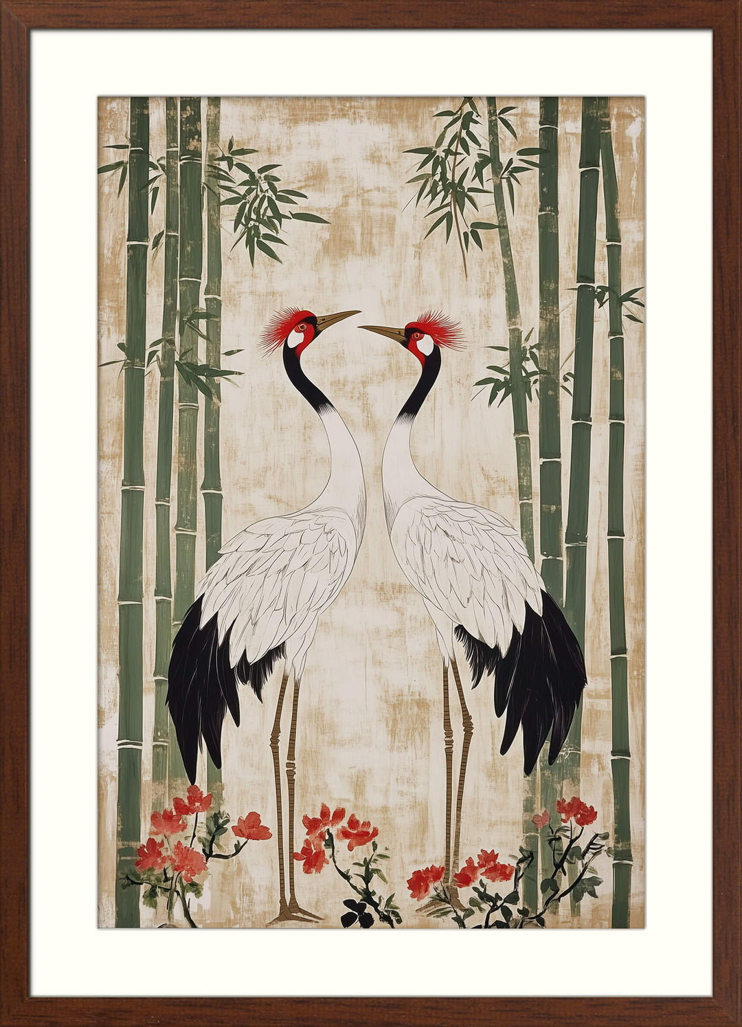 Cranes in Bamboo Forest