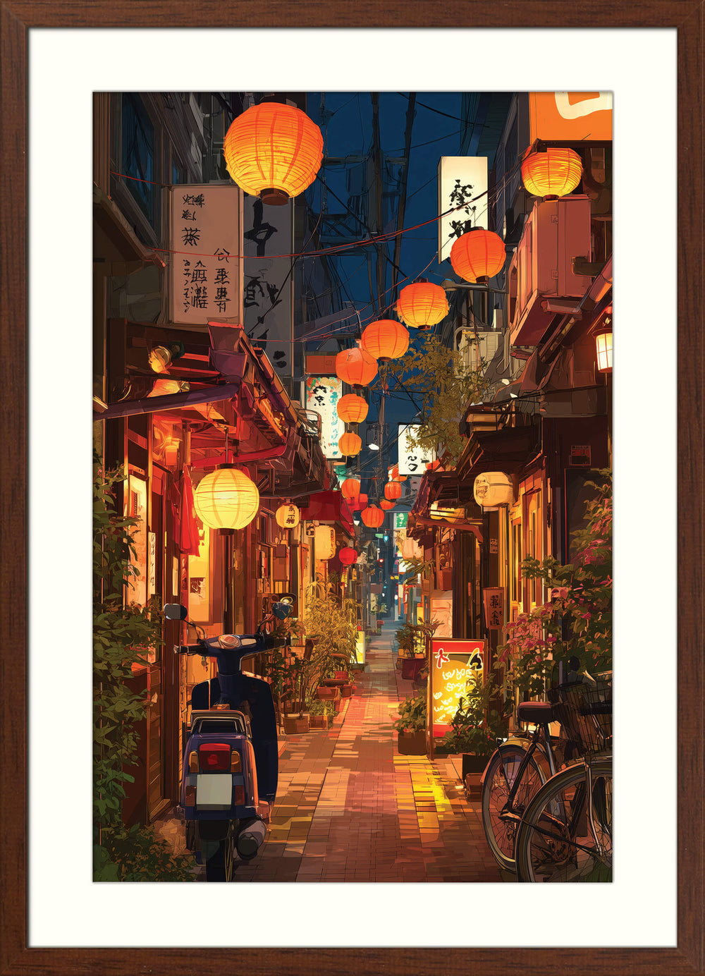 Lantern Alley at Night