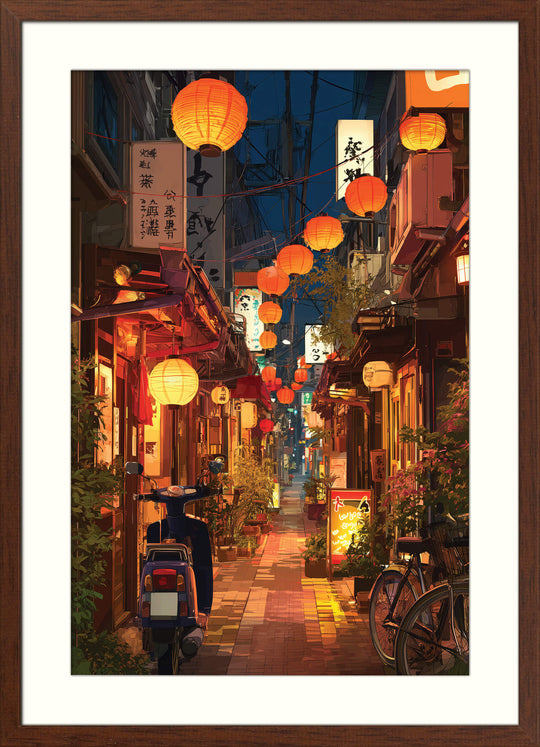 Lantern Alley at Night