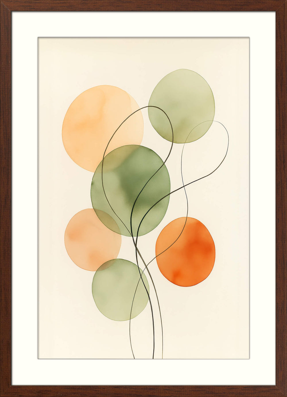 Watercolor Style Geometric Decor
