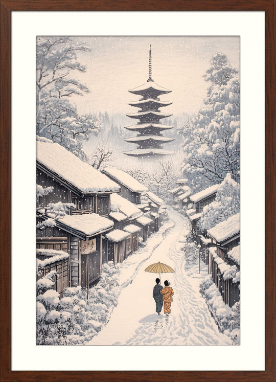 Old Village Snowfall
