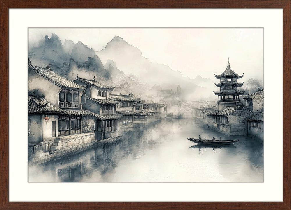 Misty Canal Town
