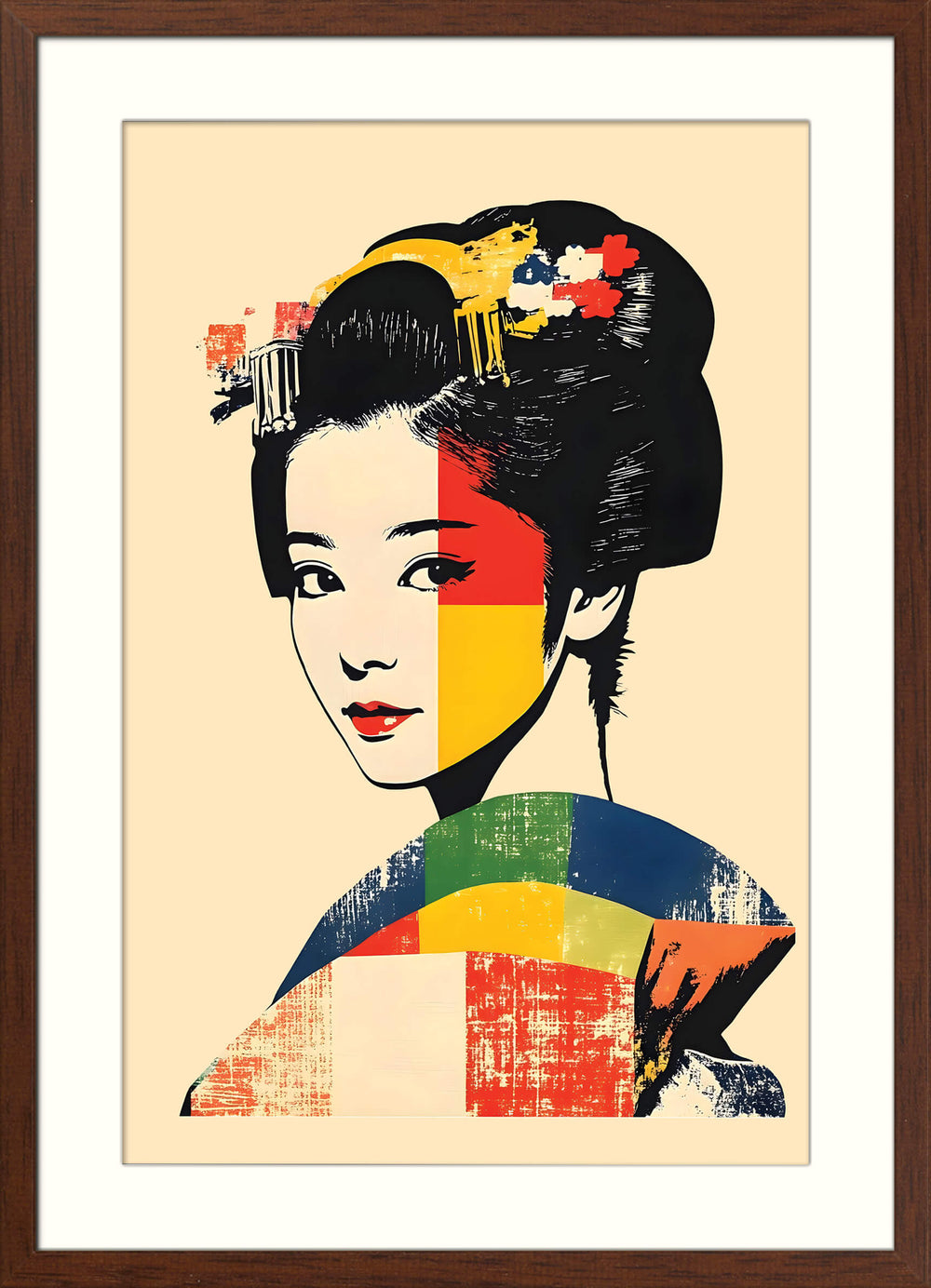 Stylised Geisha Portrait