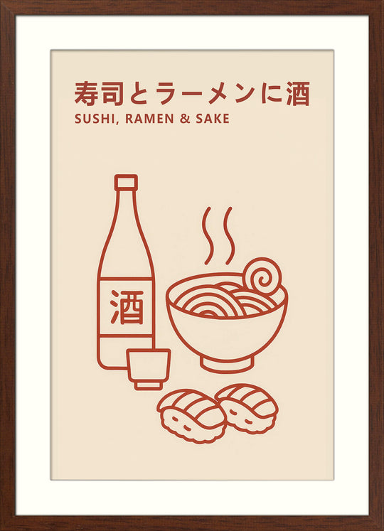 Minimalist Japanese Food Print