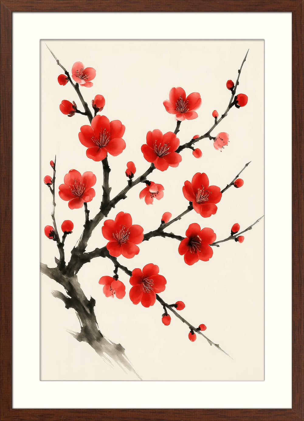 Sumi‑e Blossom Print