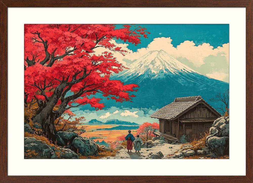 Japanese Mountain Scenery Art
