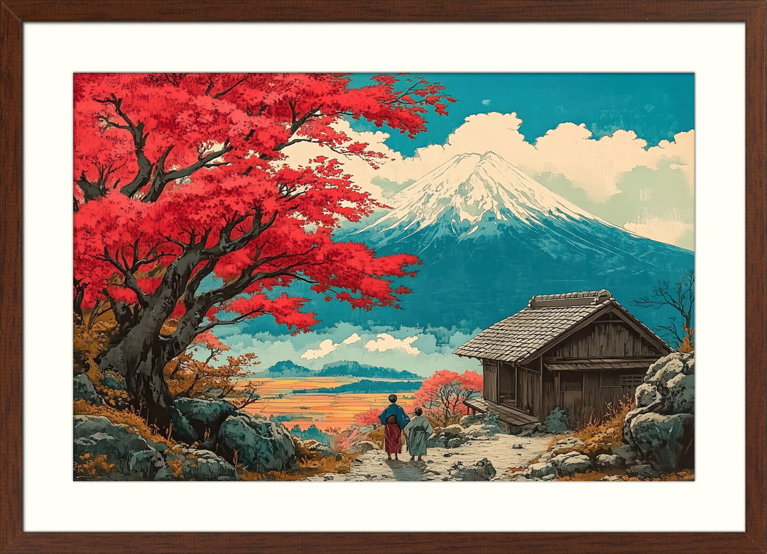Japanese Mountain Scenery Art