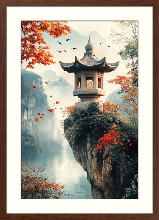 Autumn Japanese Temple Art