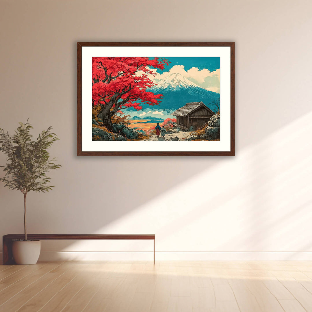 Japanese Mountain Scenery Art