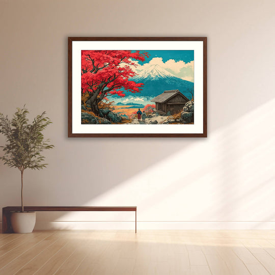 Japanese Mountain Scenery Art