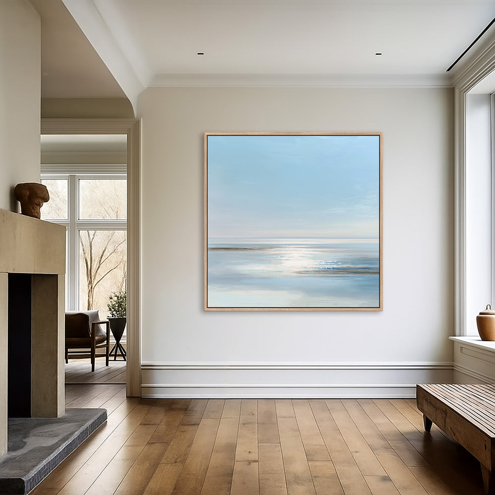 Blue and White Seascape