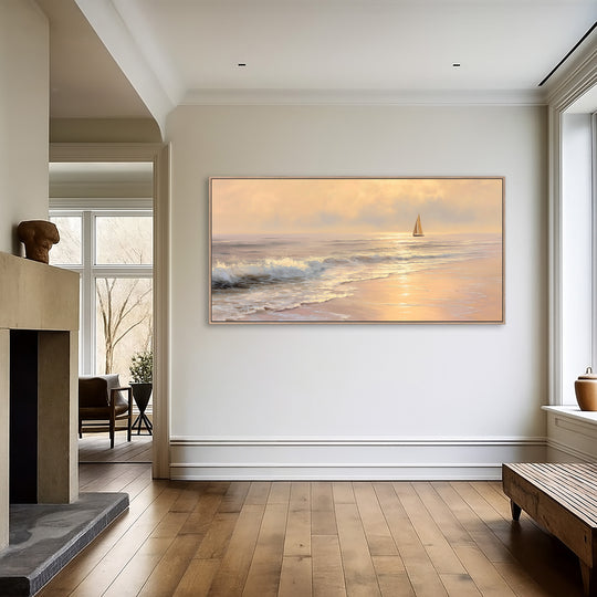 Sunset Sailboat Seascape