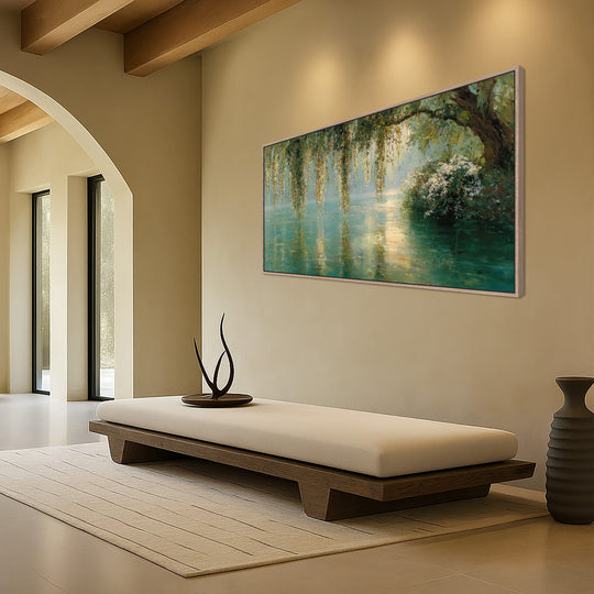 Weeping Willow Lake Scene