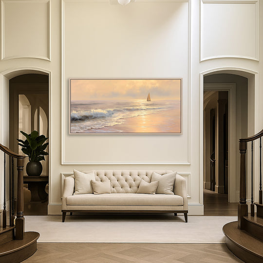 Sunset Sailboat Seascape