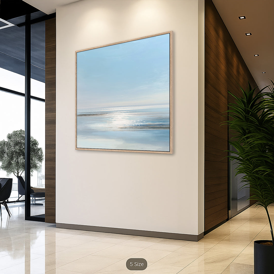 Blue and White Seascape