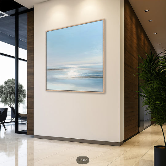 Blue and White Seascape