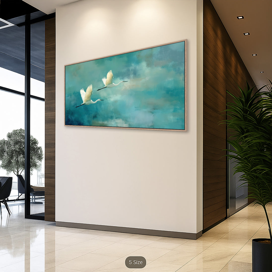 Flying Crane Cloudscape