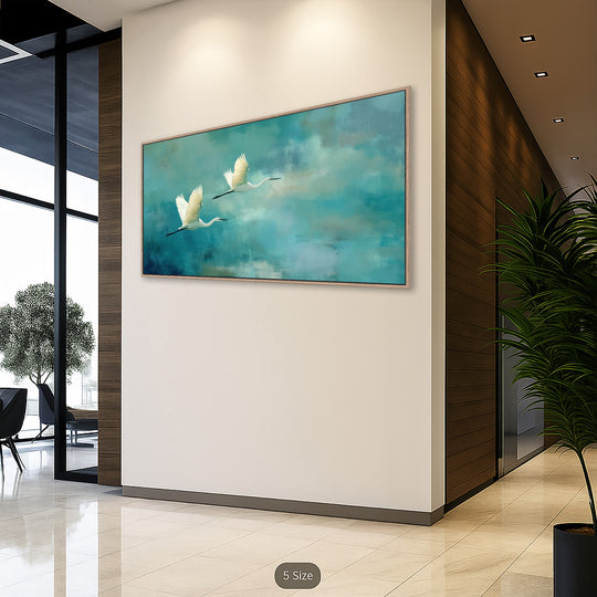 Flying Crane Cloudscape