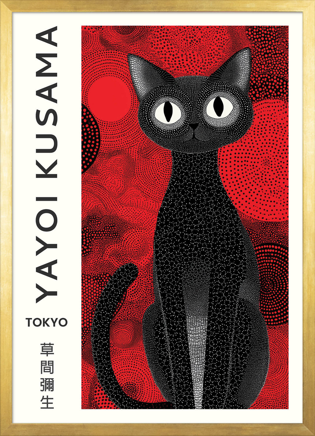 Yayoi Kusama Black Cat