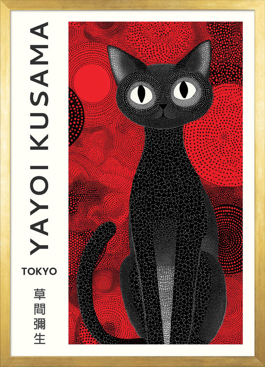 Yayoi Kusama Black Cat