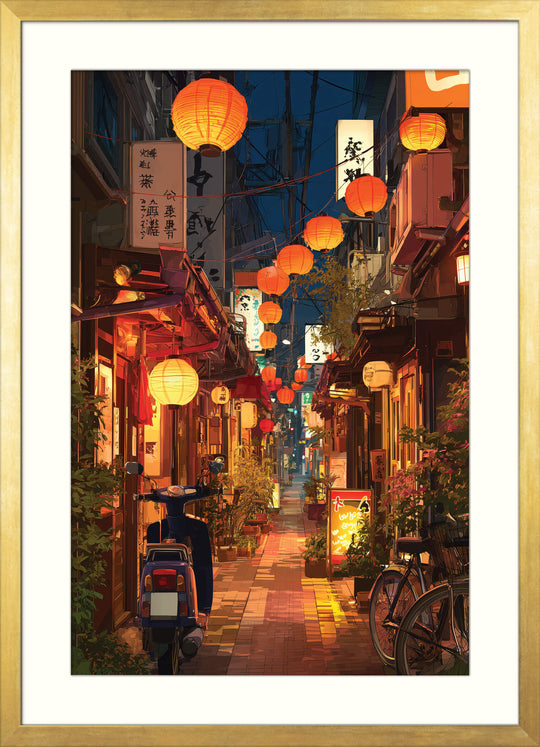 Lantern Alley at Night