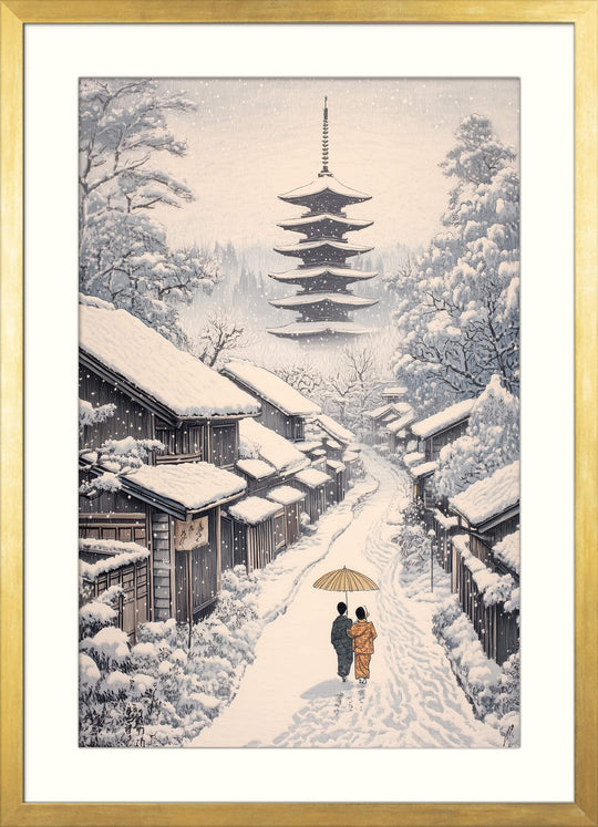 Old Village Snowfall