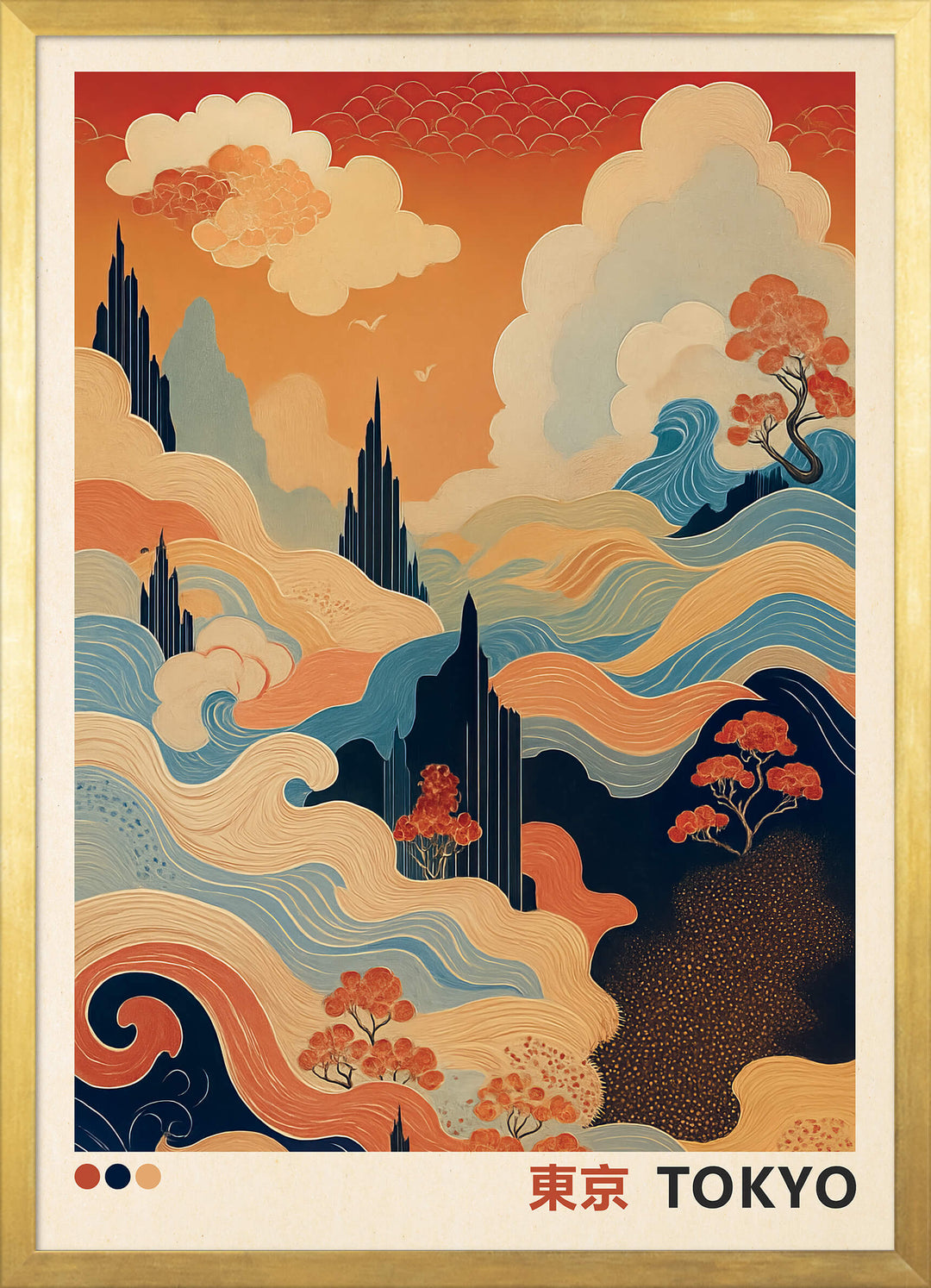 Abstract Japanese Landscape