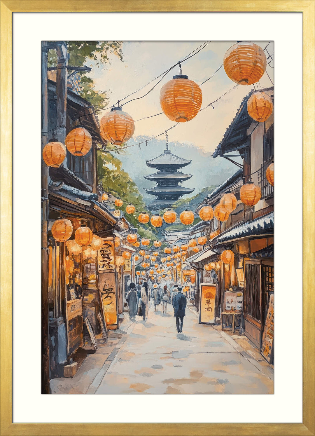 Pagoda Path with Lanterns
