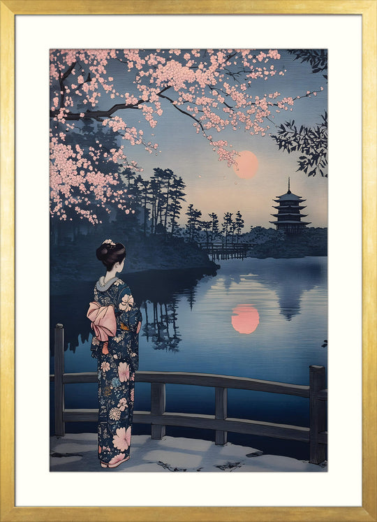 Geisha and Cherry Blossom
