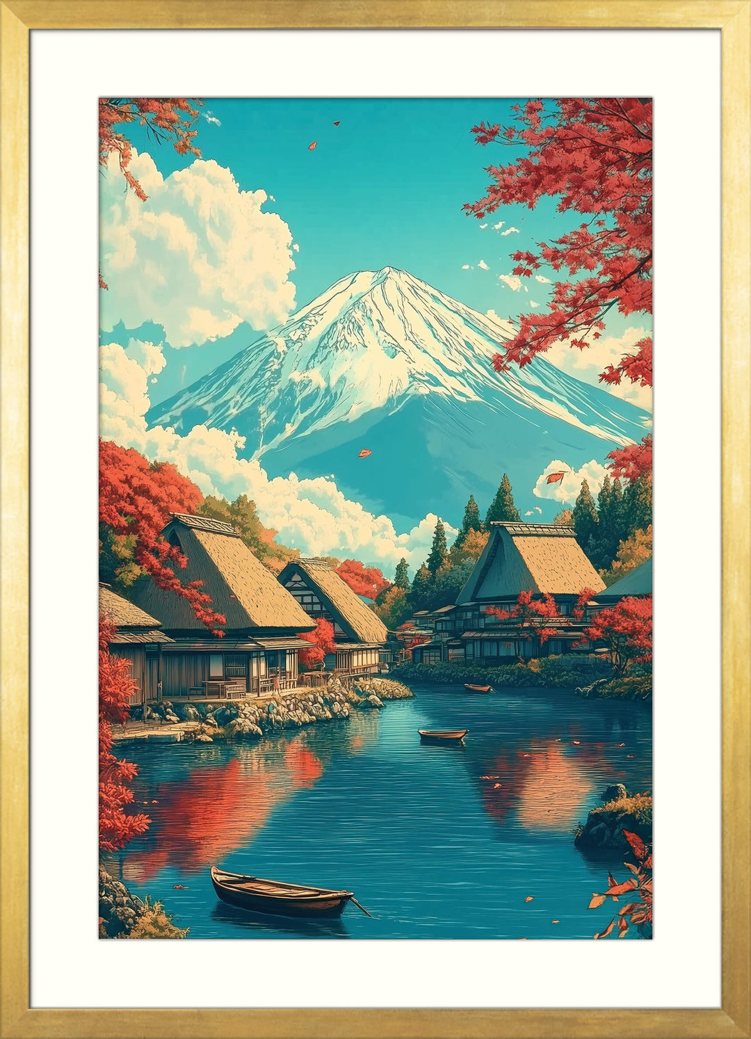 Japanese Lake Print