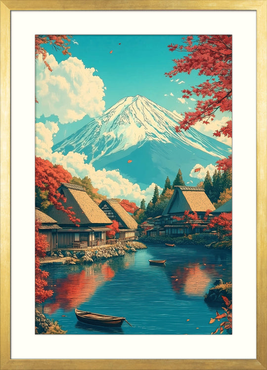 Japanese Lake Print