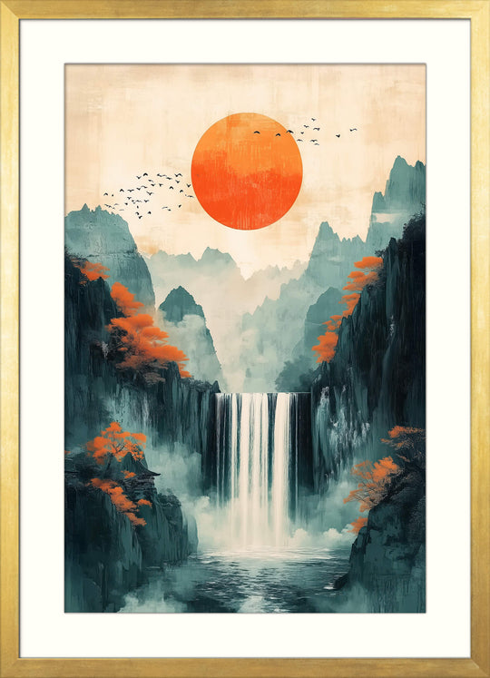 Japanese Landscape Wall Art Print
