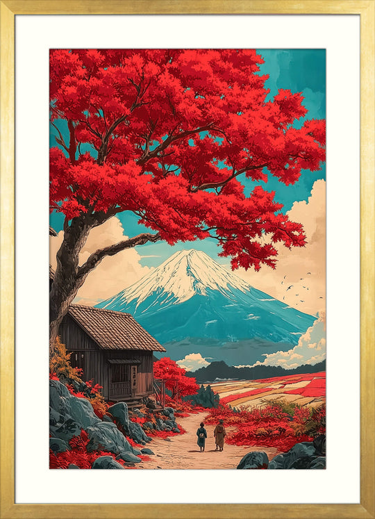 Japanese Autumn Landscape Print