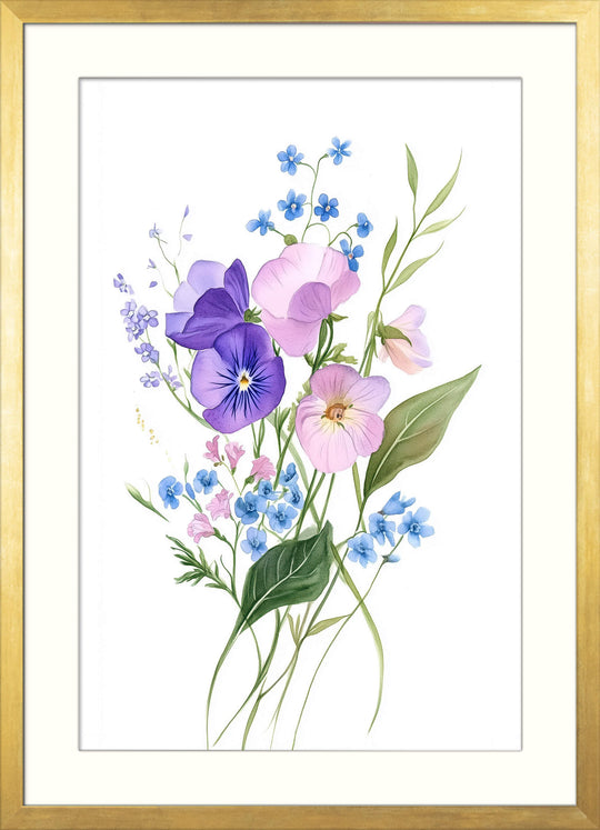 Pastel Flower Wall Print