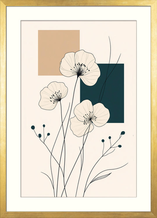 Minimalist Floral Line Art