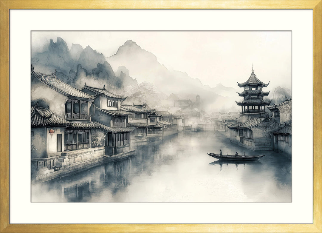 Misty Canal Town