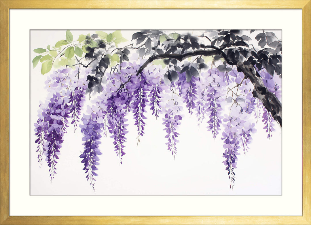 Purple Hanging Wisteria