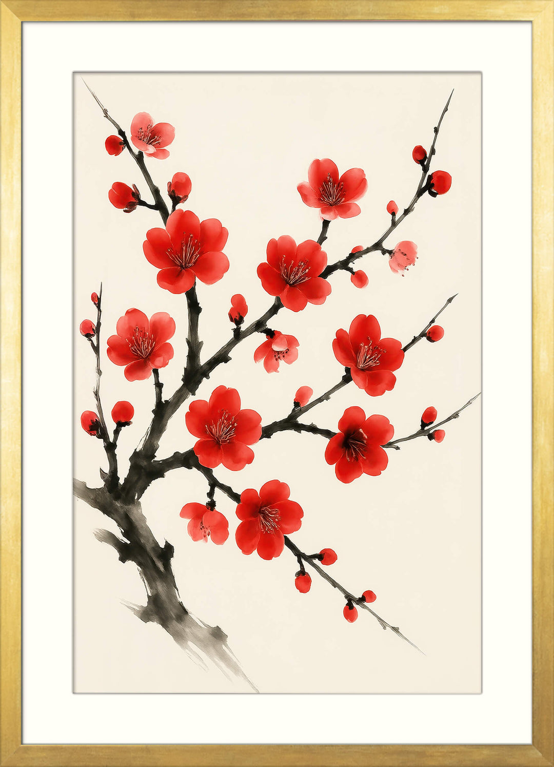 Sumi‑e Blossom Print