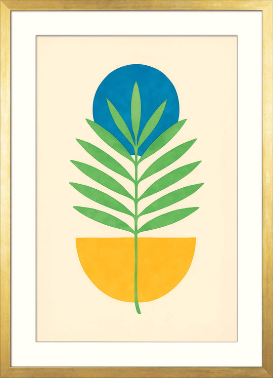 Abstract Botanical Japanese Art