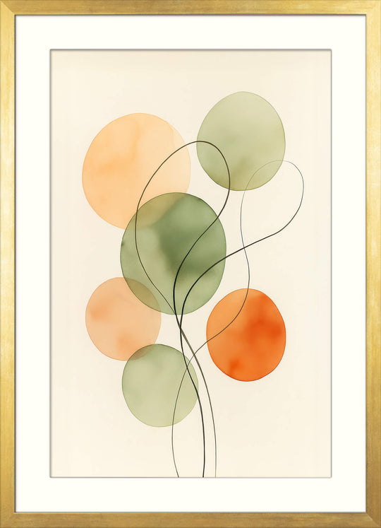 Watercolor Style Geometric Decor