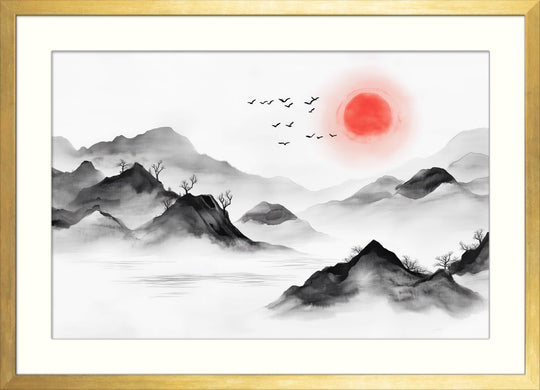 Sunrise Mountain Landscape