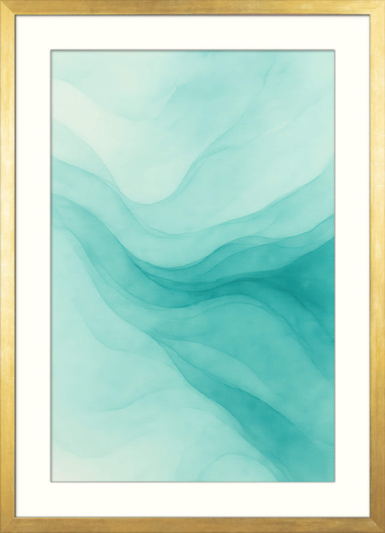 Blue Green Abstract Wall Art