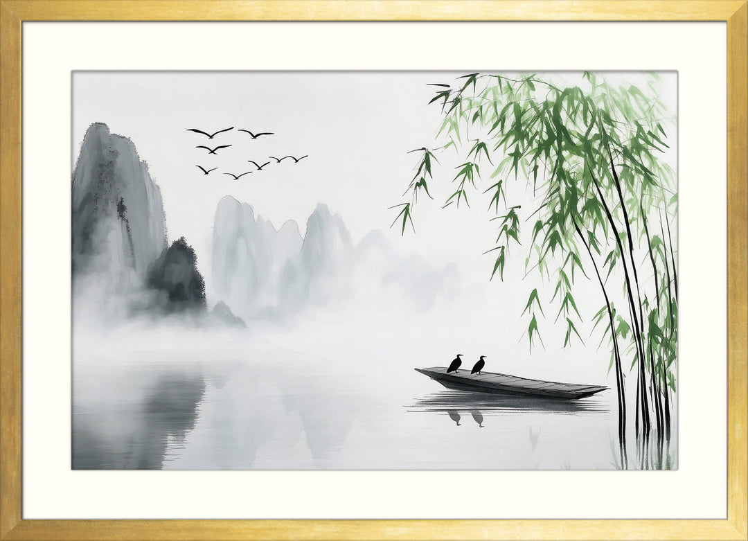 Still Lake and Bamboo
