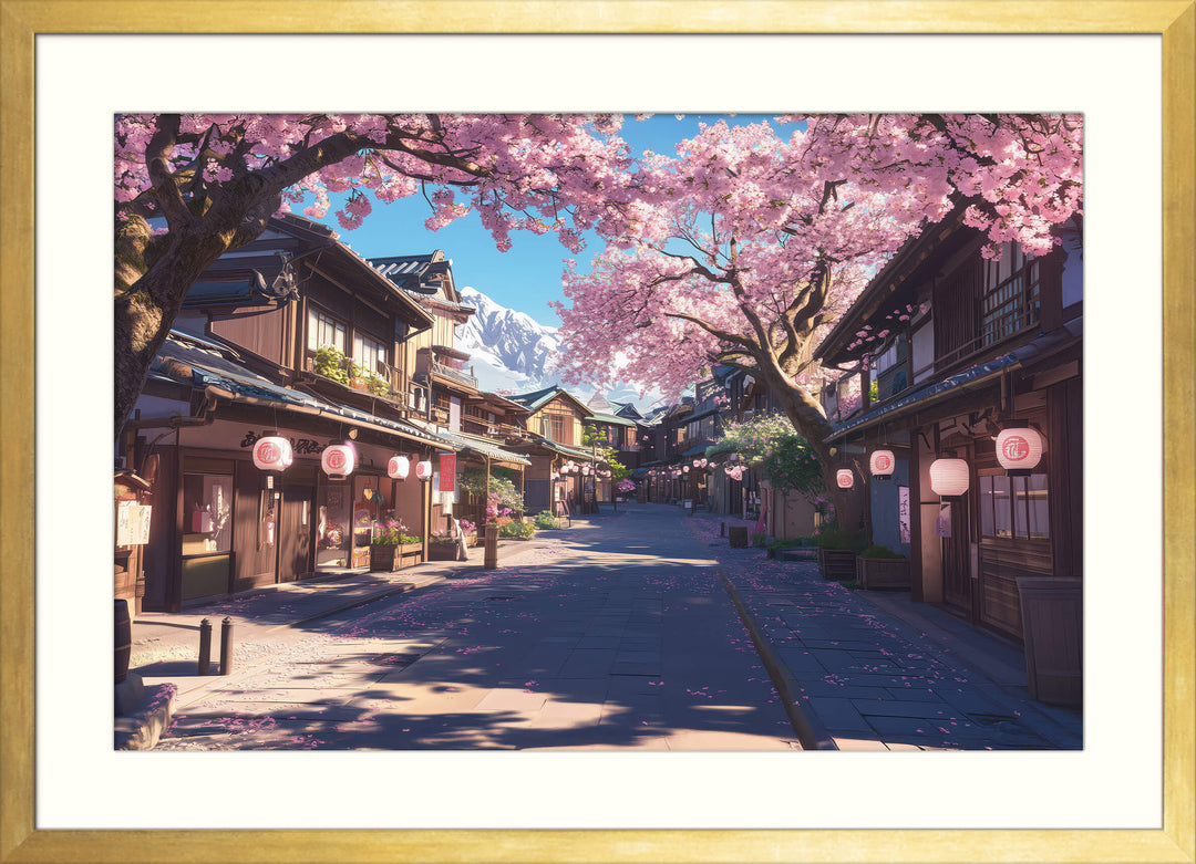 Sakura Street Wall Art