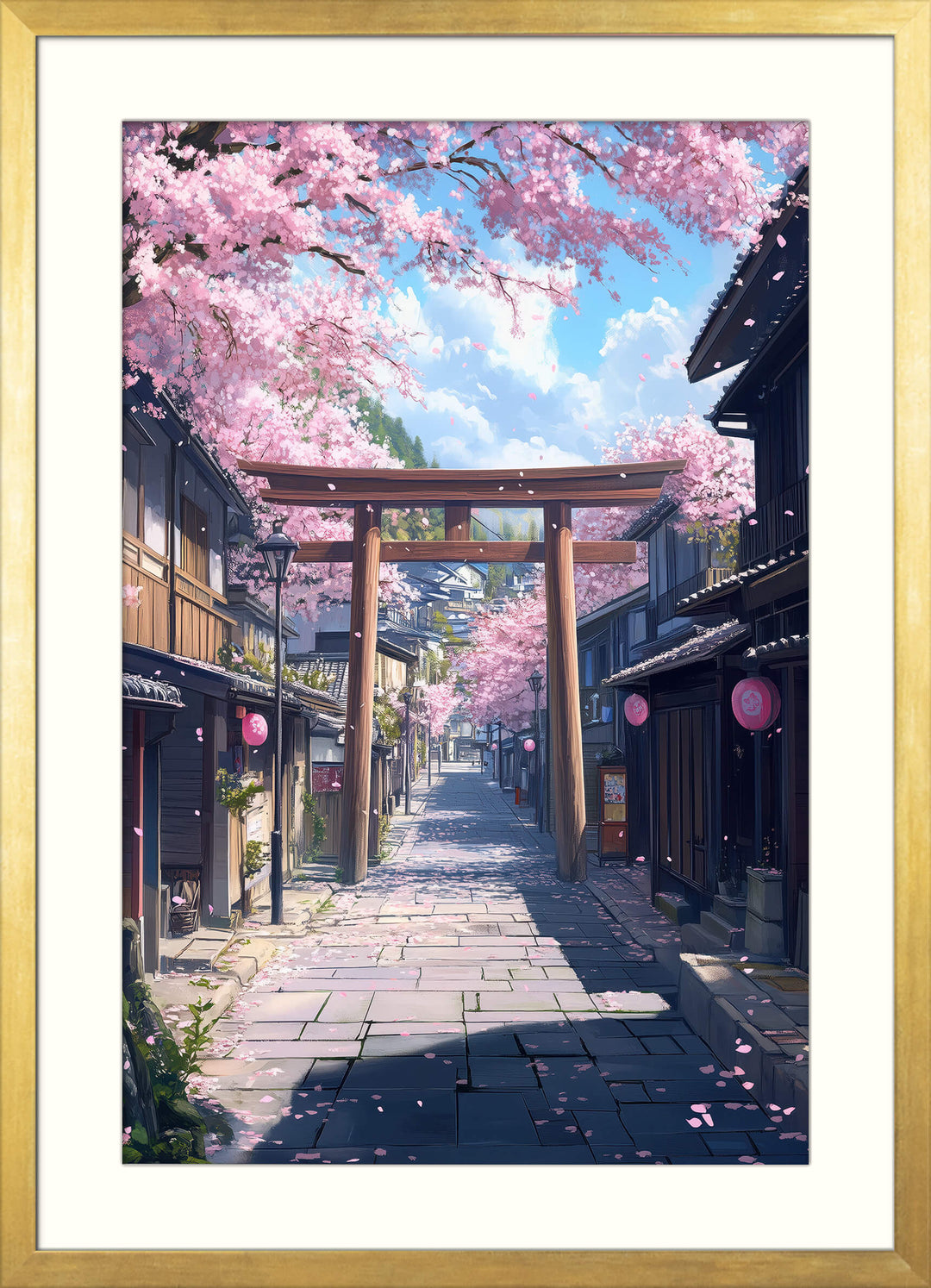 Japanese Cherry Blossom Wall Art Print