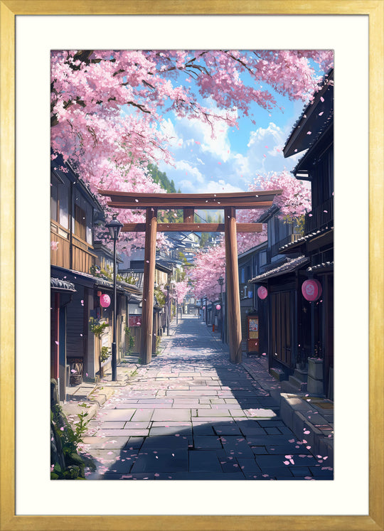 Japanese Cherry Blossom Wall Art Print