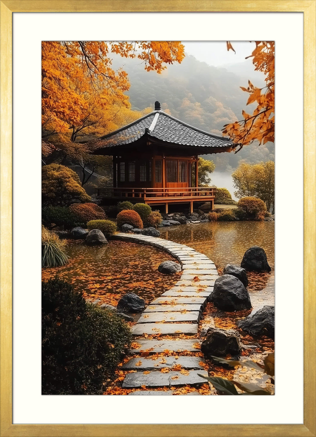 Japanese Temple Wall Art