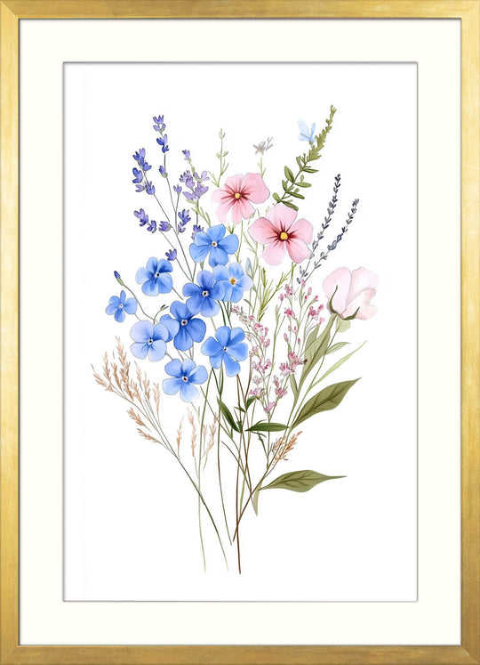 Botanical Flower Wall Art Print