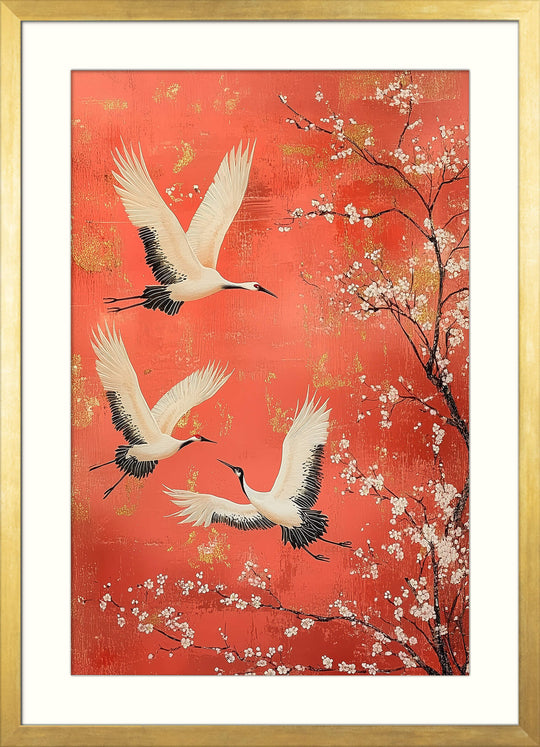 Japanese Crane Wall Art