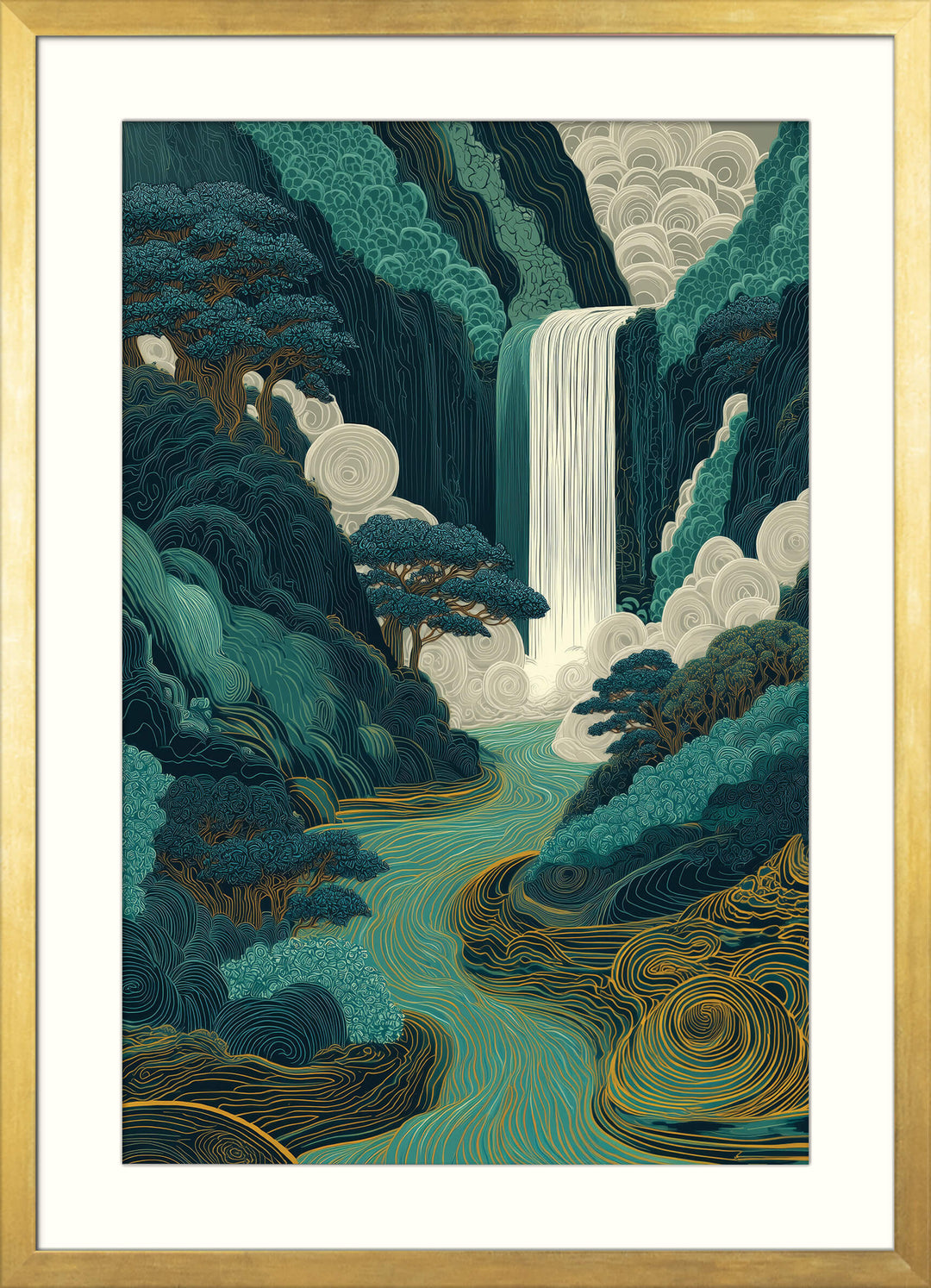 River Waterfall